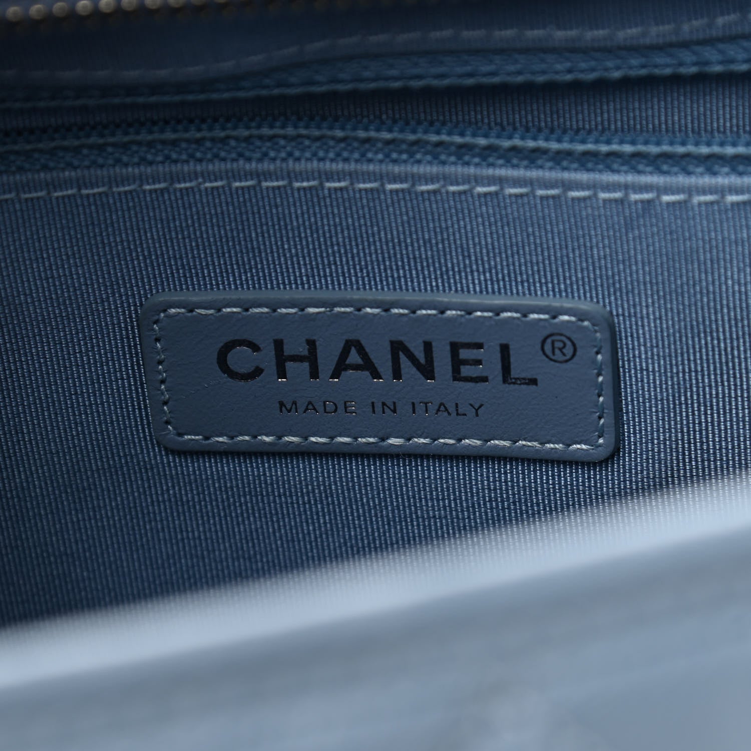 Chanel Patent Goatskin Quilted Medium Gabrielle Hobo Blue 6 of 9