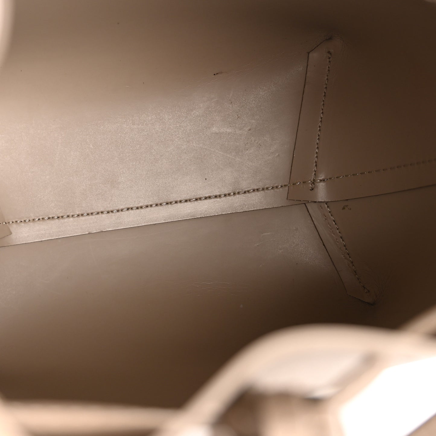 Saffiano Mini Mini Bucket Bag Beige