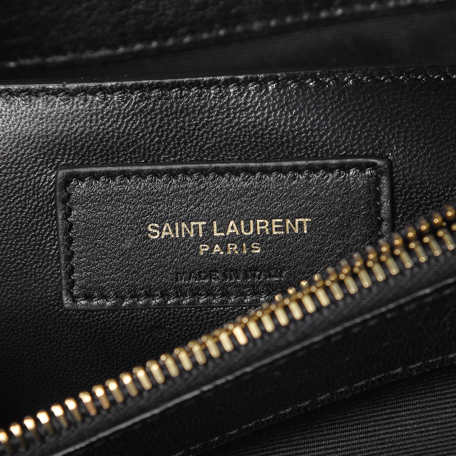 Saint Laurent Sheepskin Matelasse Chevron Monogram Large College Satchel Black 7 of 8