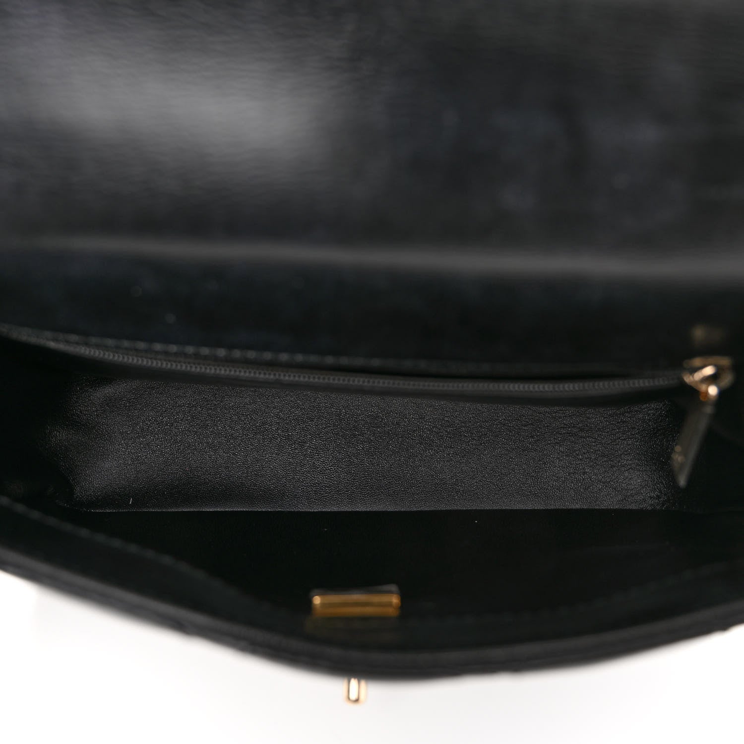 Chanel Shiny Lambskin Quilted Coco Trip Flap Bag Black 5 of 11