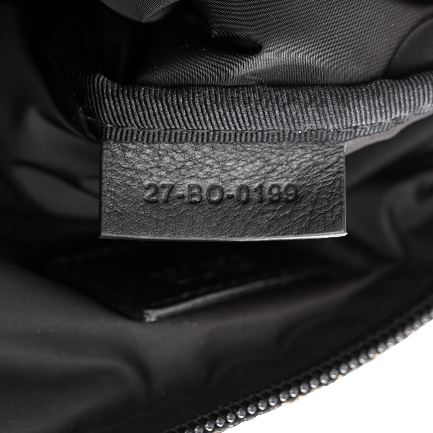 HOMME Nylon Saddle Messenger Bag Black