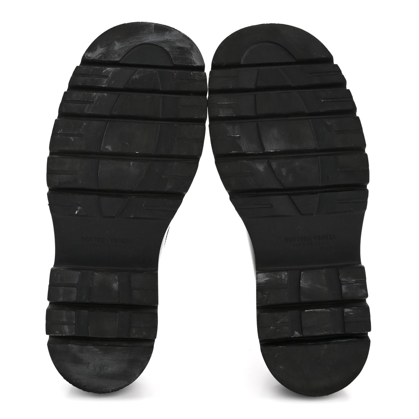Brushed Calfskin Lug Mary-Jane Loafers 37.5 Black