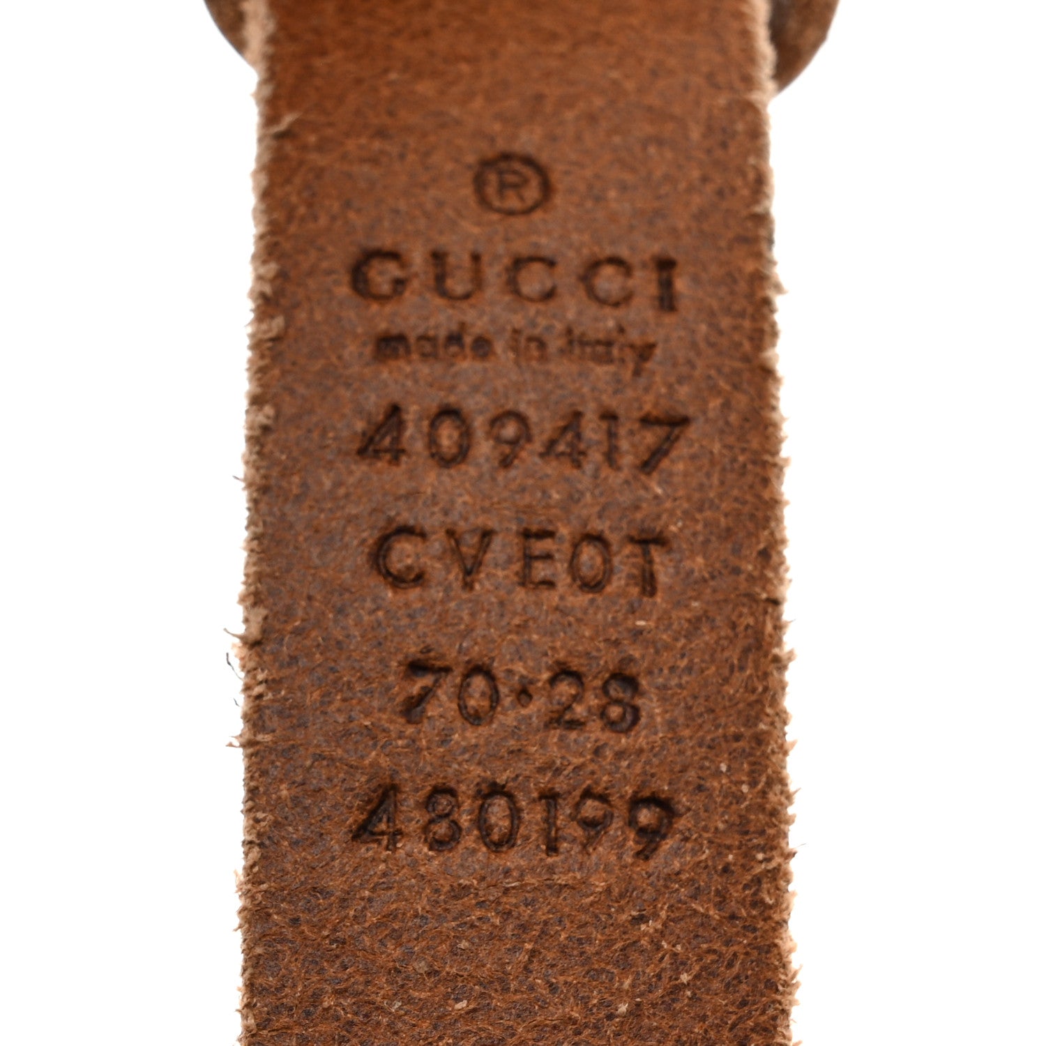 Gucci Faded Calfskin Double G 20mm Belt 70 28 Cuir 3 of 5