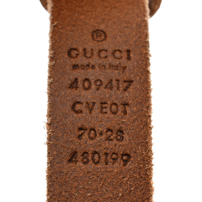 Gucci Faded Calfskin Double G 20mm Belt 70 28 Cuir 3 of 5