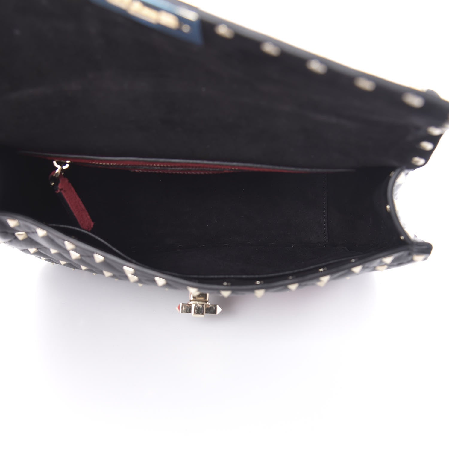 Valentino Garavani Nappa Butterfly Medium Rockstud Spike Shoulder Bag Black 5 of 12