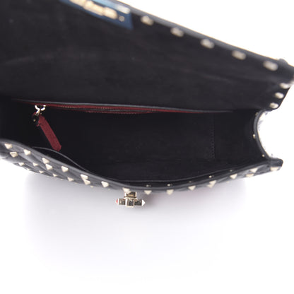 Valentino Garavani Nappa Butterfly Medium Rockstud Spike Shoulder Bag Black 5 of 12