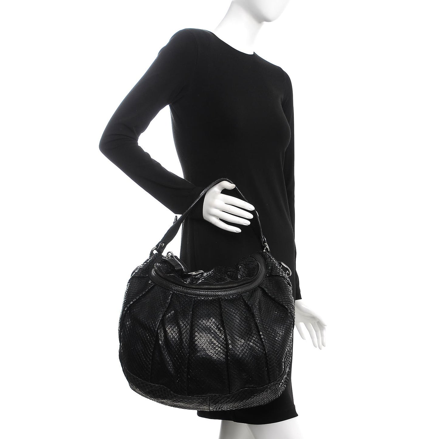 Python Icon Bit Shoulder Bag Black