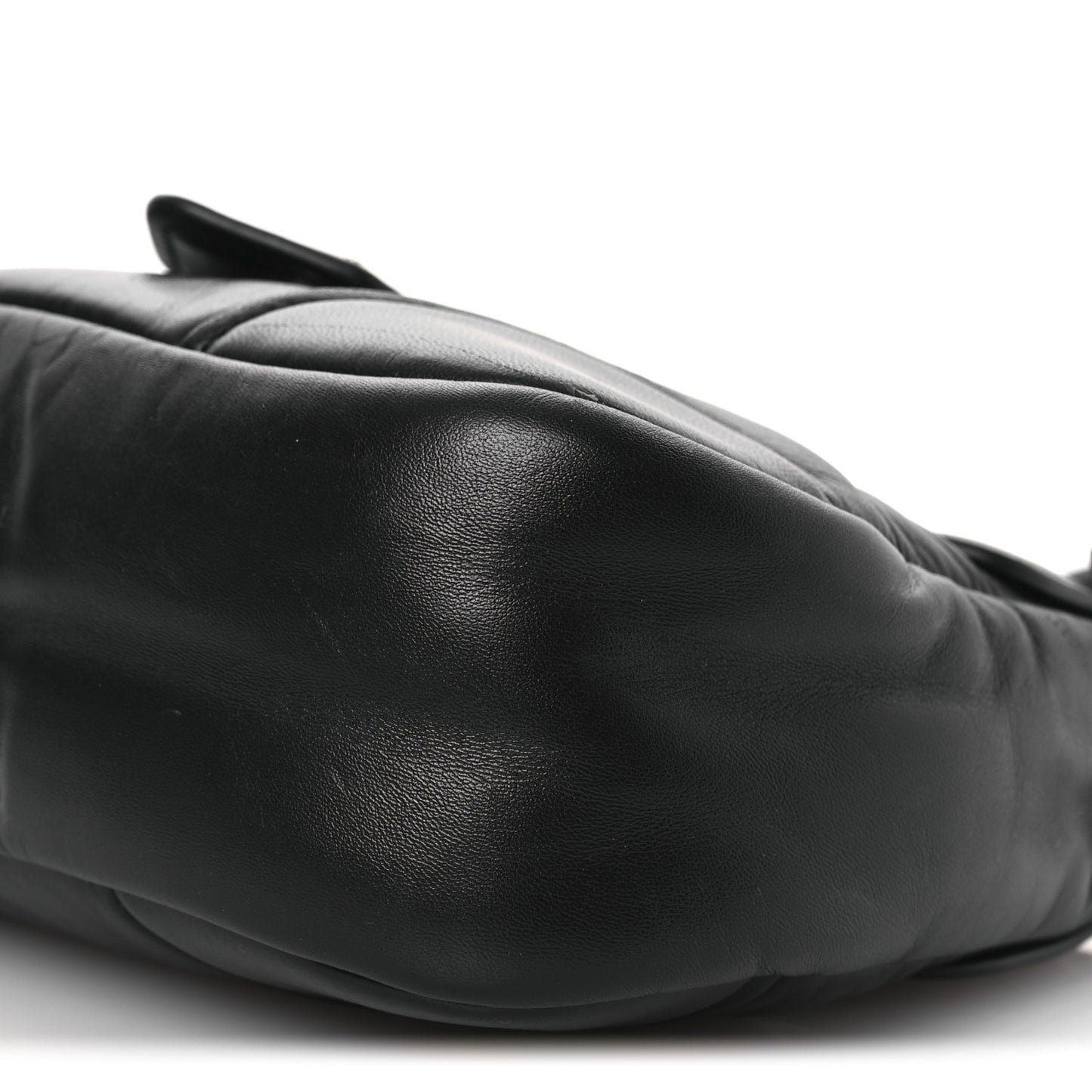 Nappa Soft Padded Re-Edition 2002 Moon Bag Black