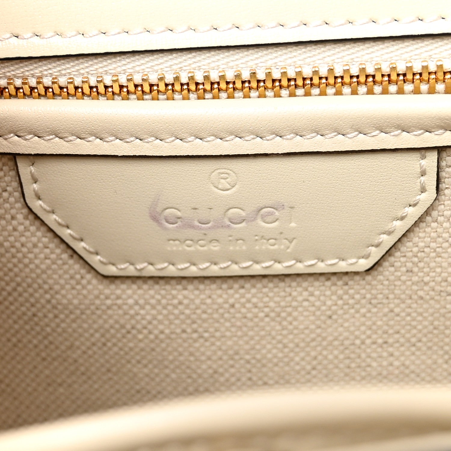 Gucci Calfskin Web Geometric Print Small Bamboo 1947 Top Handle Bag White Multicolor 6 of 12