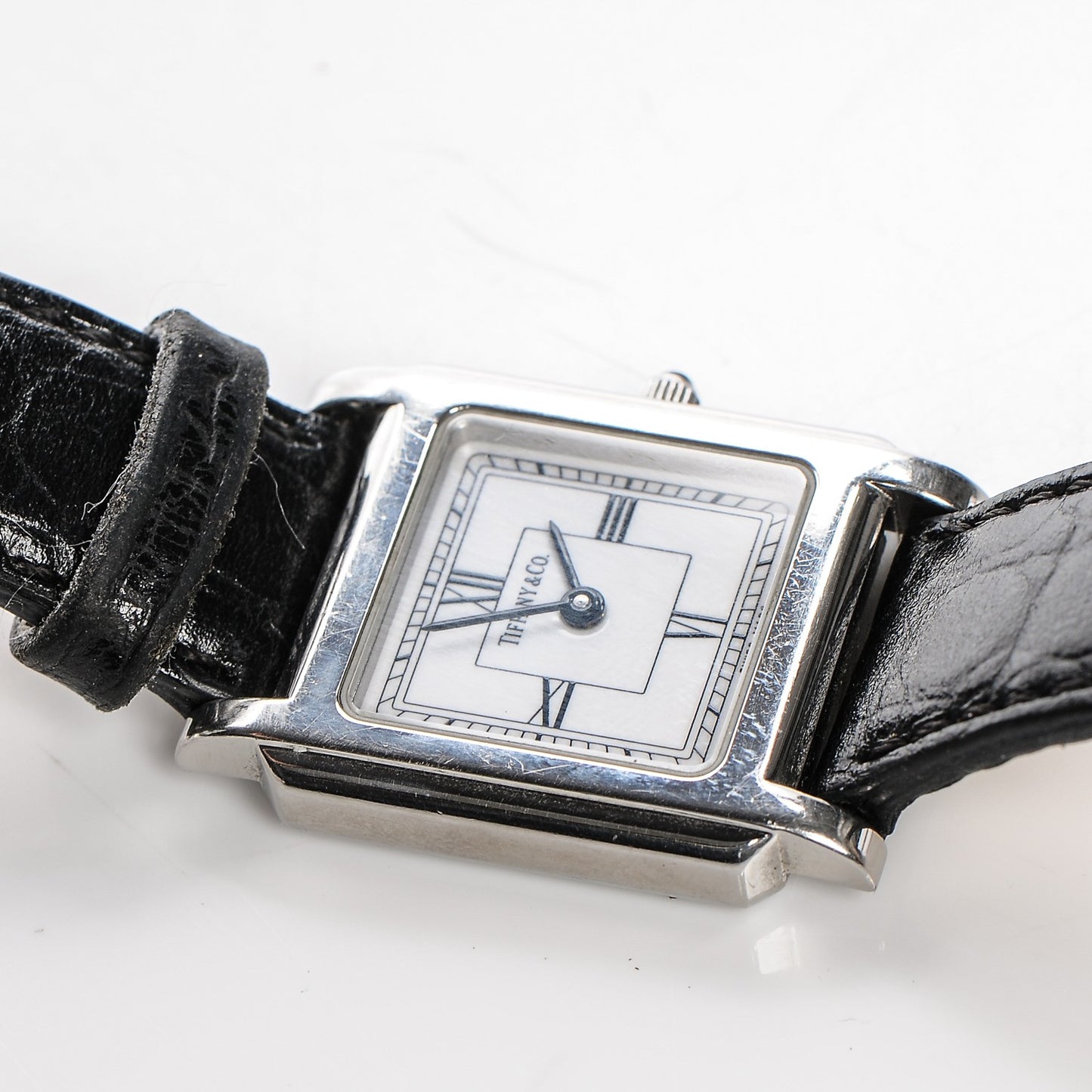 Stainless Steel Alligator 24mm Atlas Square Quartz Watch