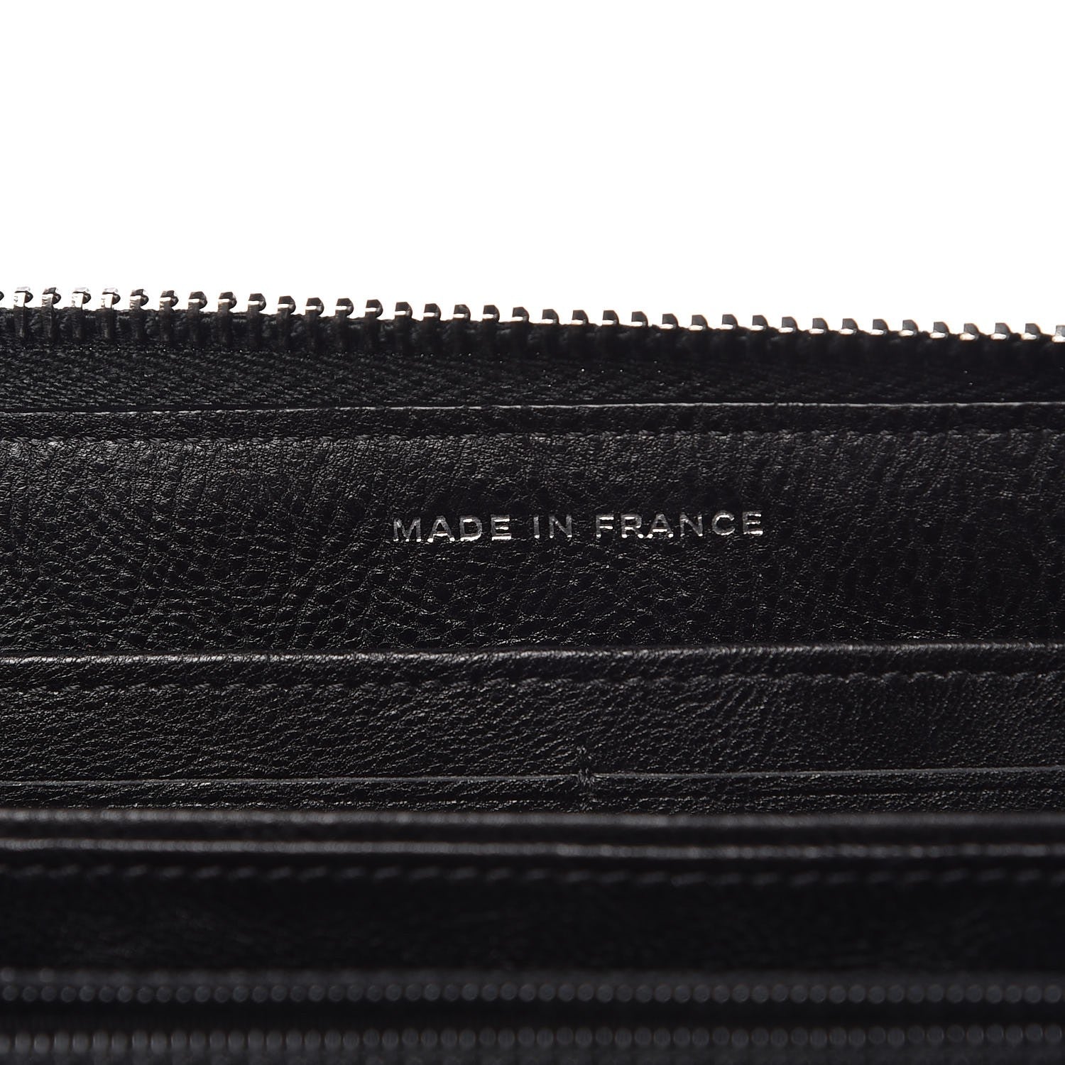 Chanel Calfskin Quilted Boy Chain Large Gusset Zip Around Wallet Black 7 of 9