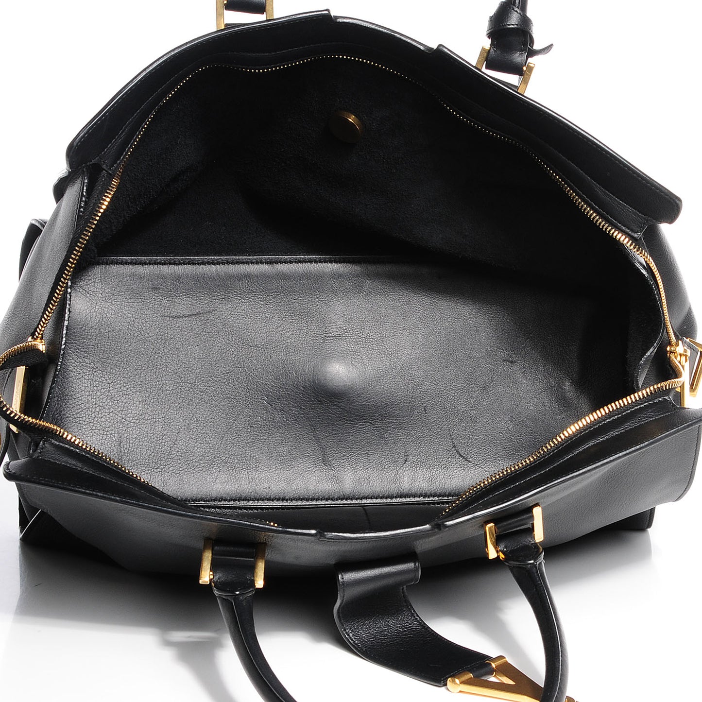 Calfskin Medium Classic Y Cabas Black