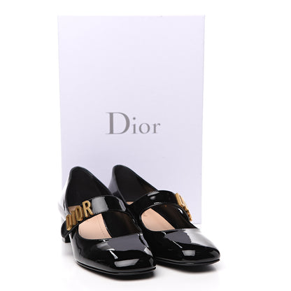 Christian Dior Patent Baby-D Ballet Pumps 39 Black 9 of 9