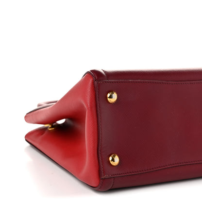 Prada Saffiano Lux 2way Tote Cerise Fuoco 9 of 14