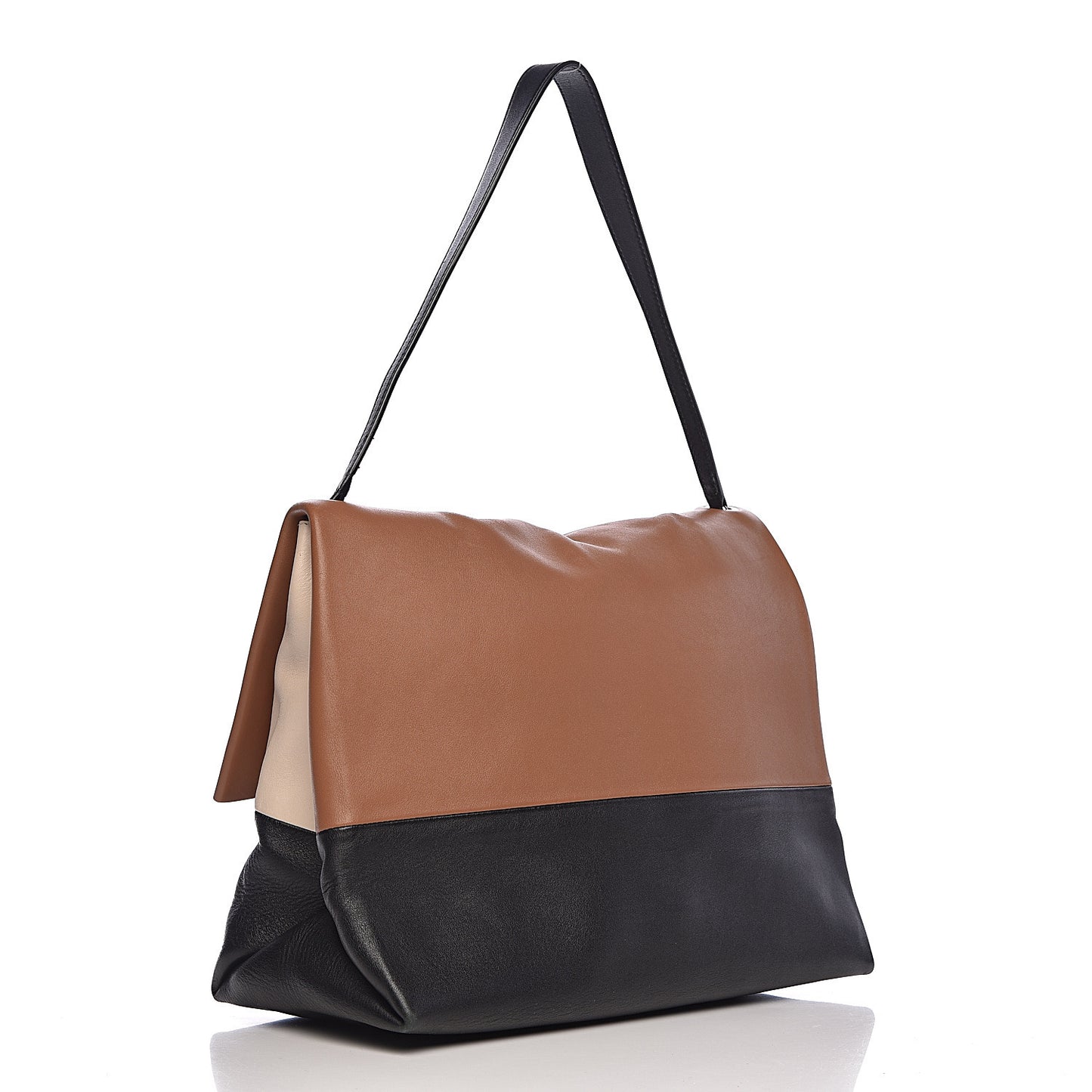Calfskin All Soft Shoulder Bag Tan