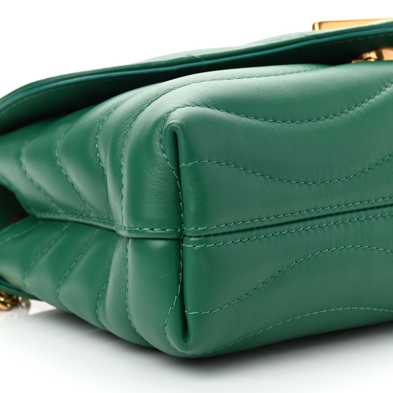 Louis Vuitton Calfskin New Wave Chain Bag MM NM Emerald 8 of 8
