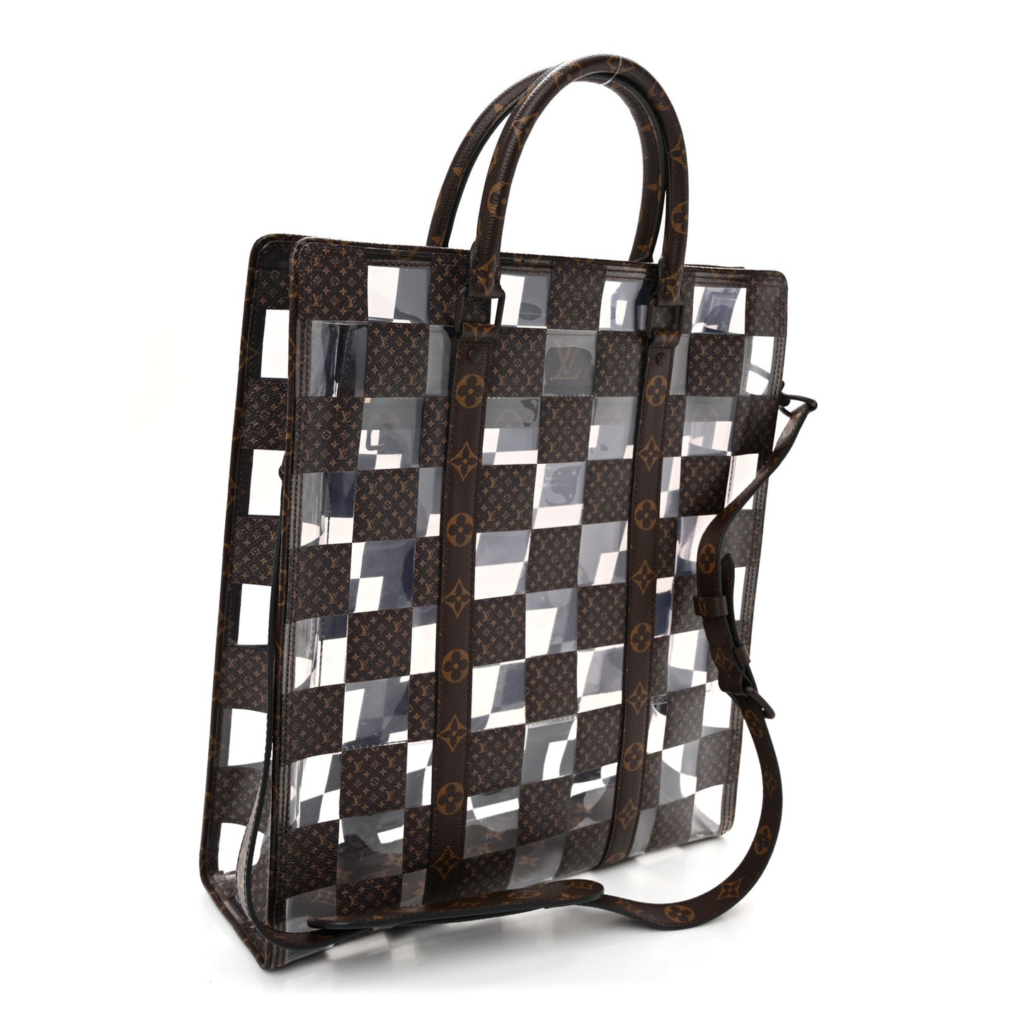 PVC Monogram Chess Sac Plat