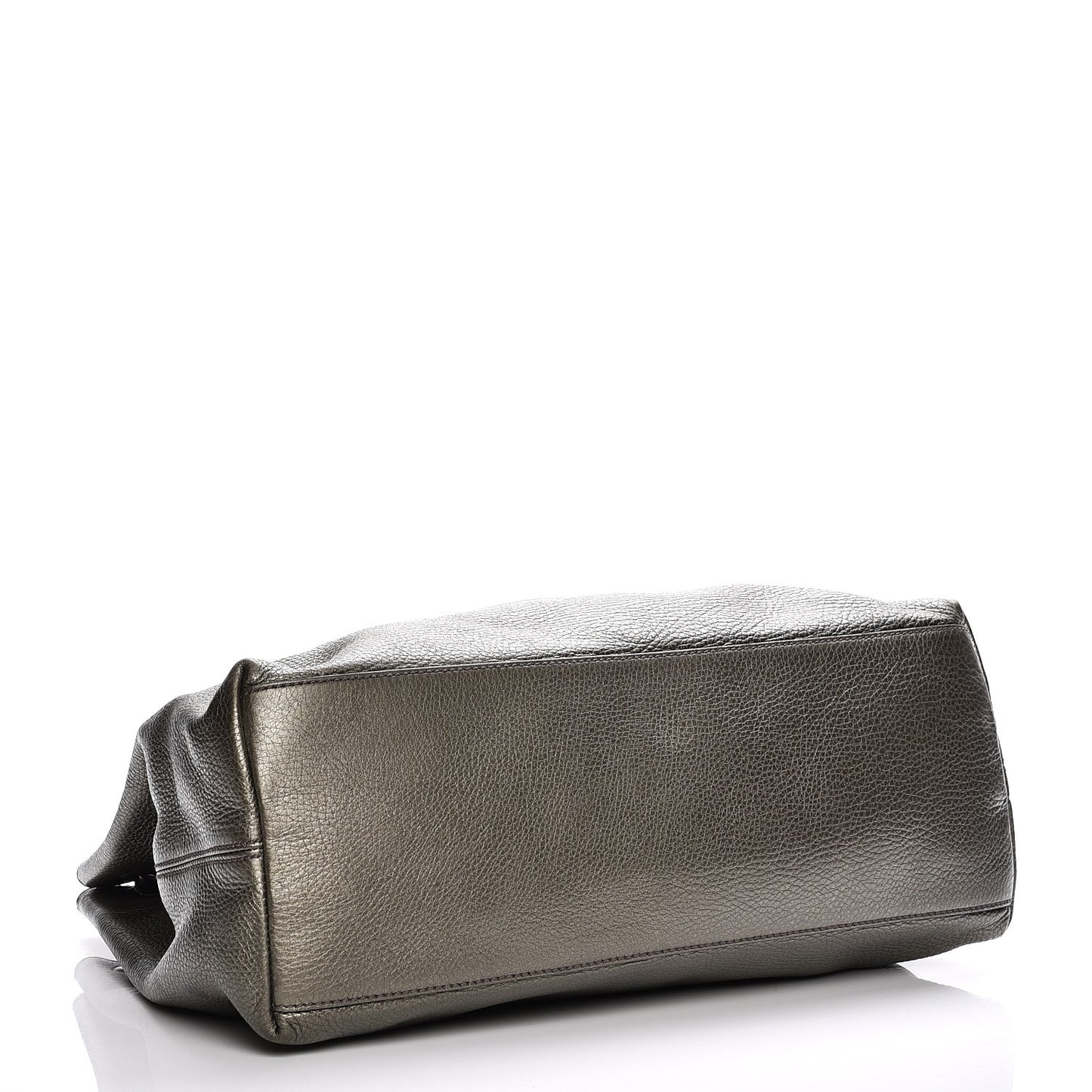 Metallic Pebbled Calfskin Medium Soho Chain Shoulder Bag Sasso