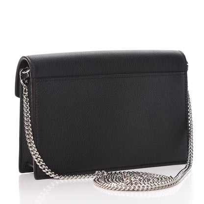 Louis Vuitton Soft Calfskin My Lockme Chain Pochette Black 3 of 12