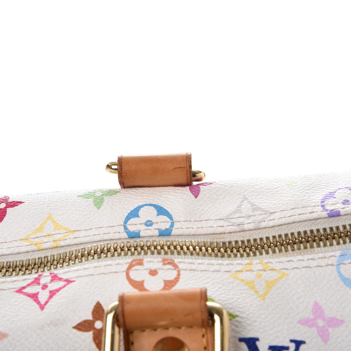 Monogram Multicolor Keepall 45 White