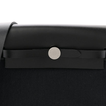 Hermes Military Toile Vache Hunter Herbag Zip Retourne 20 Black 8 of 11