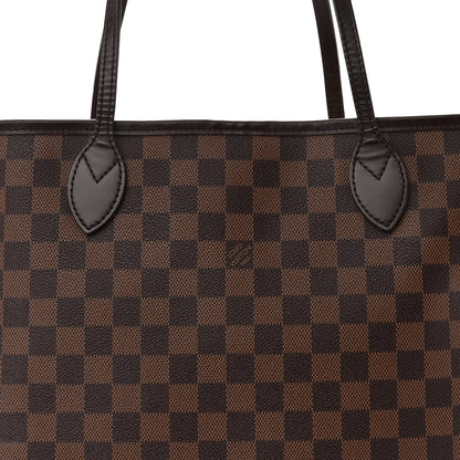 Louis Vuitton Damier Ebene Neo Neverfull MM Rose Ballerine 9 of 14