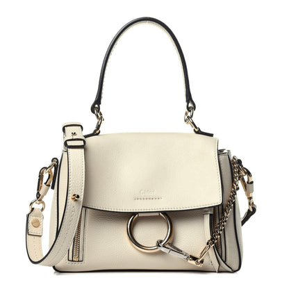 Chloe Calfskin Mini Faye Day Shoulder Bag Off White 1 of 13