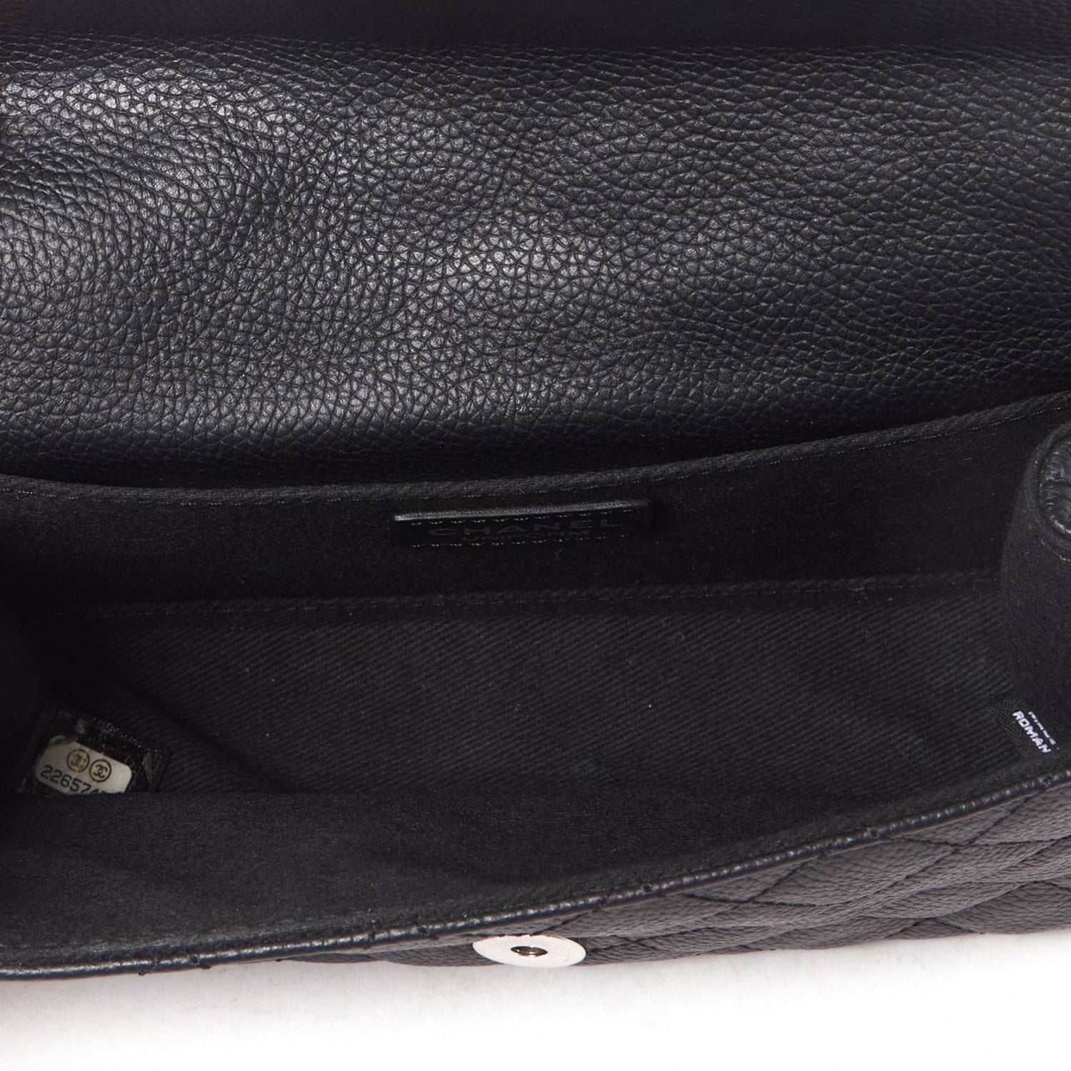 Chanel Grained Calfskin Quilted 2.55 Reissue Flap Belt Bag Clutch Black 4 of 8