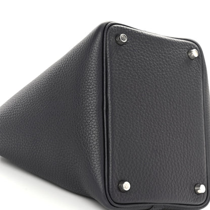 Hermes Taurillon Clemence Picotin Lock 18 PM Bleu Nuit 9 of 11