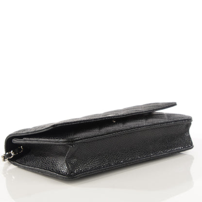 Chanel Caviar Quilted Wallet On Chain WOC Black 4 of 9