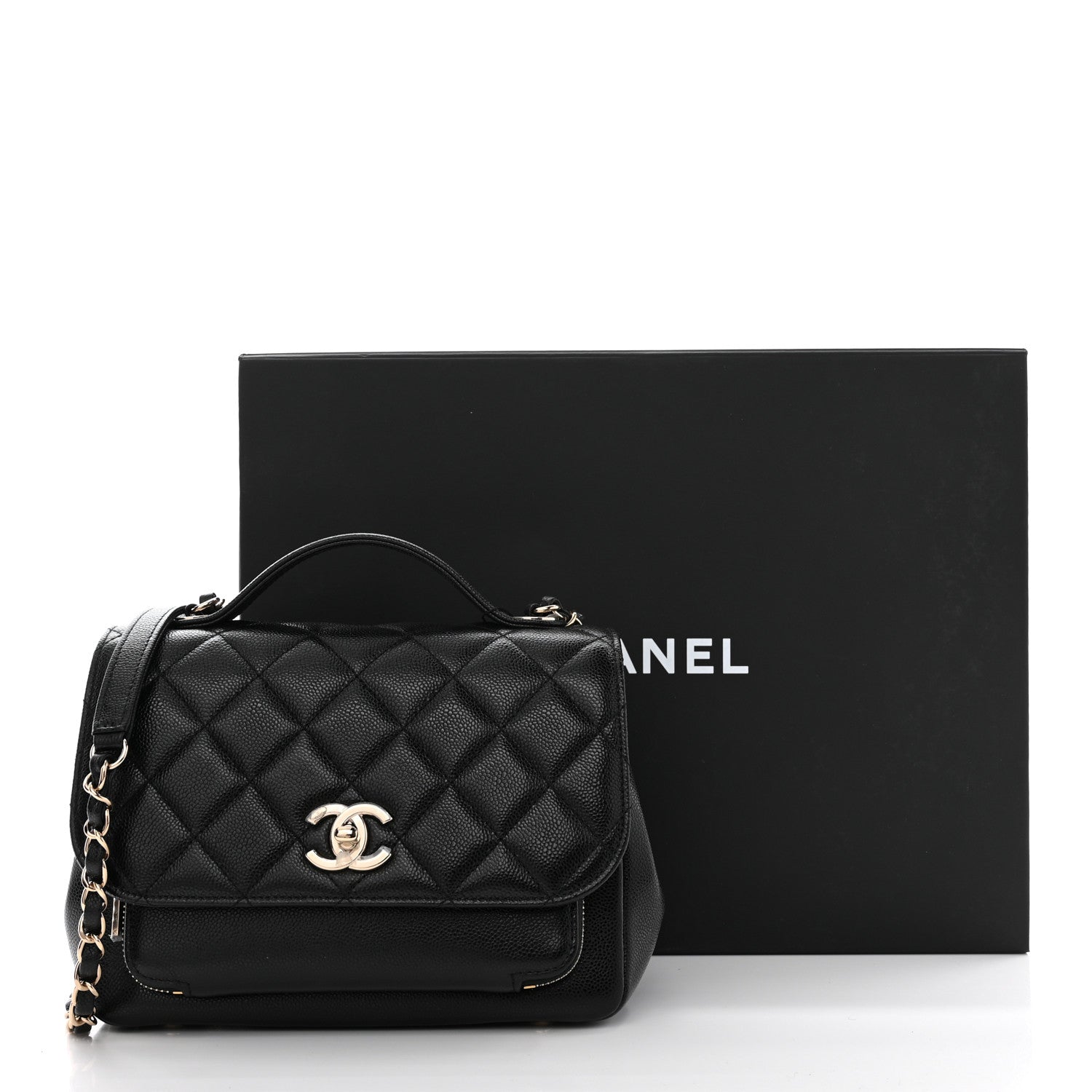 Chanel Caviar Quilted Medium Business Affinity Flap Black 10 of 10
