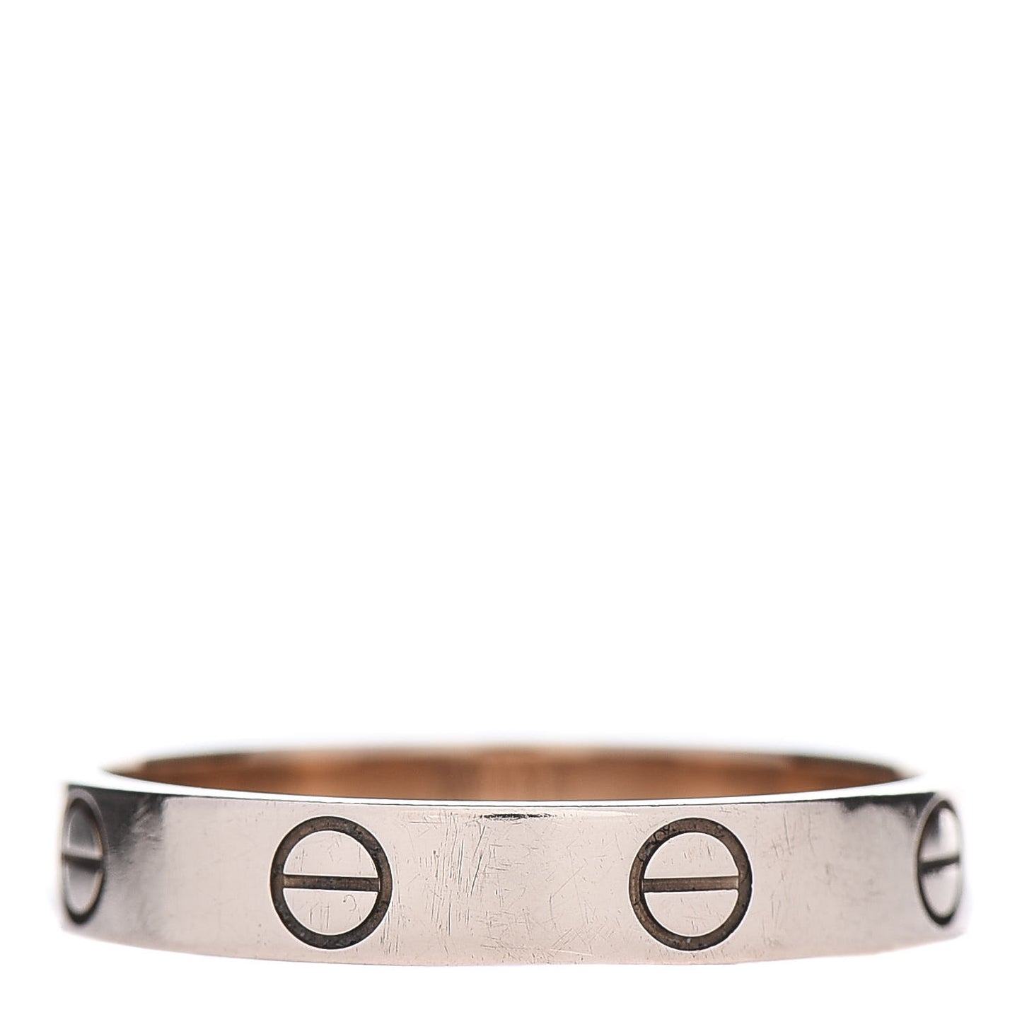 18K Pink Gold 3.5mm LOVE Wedding Band Ring 58 8.25