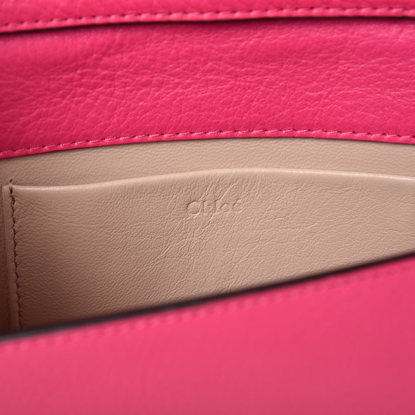 Calfskin Small Nile Bracelet Minaudiere Bag Fuchsia Rose