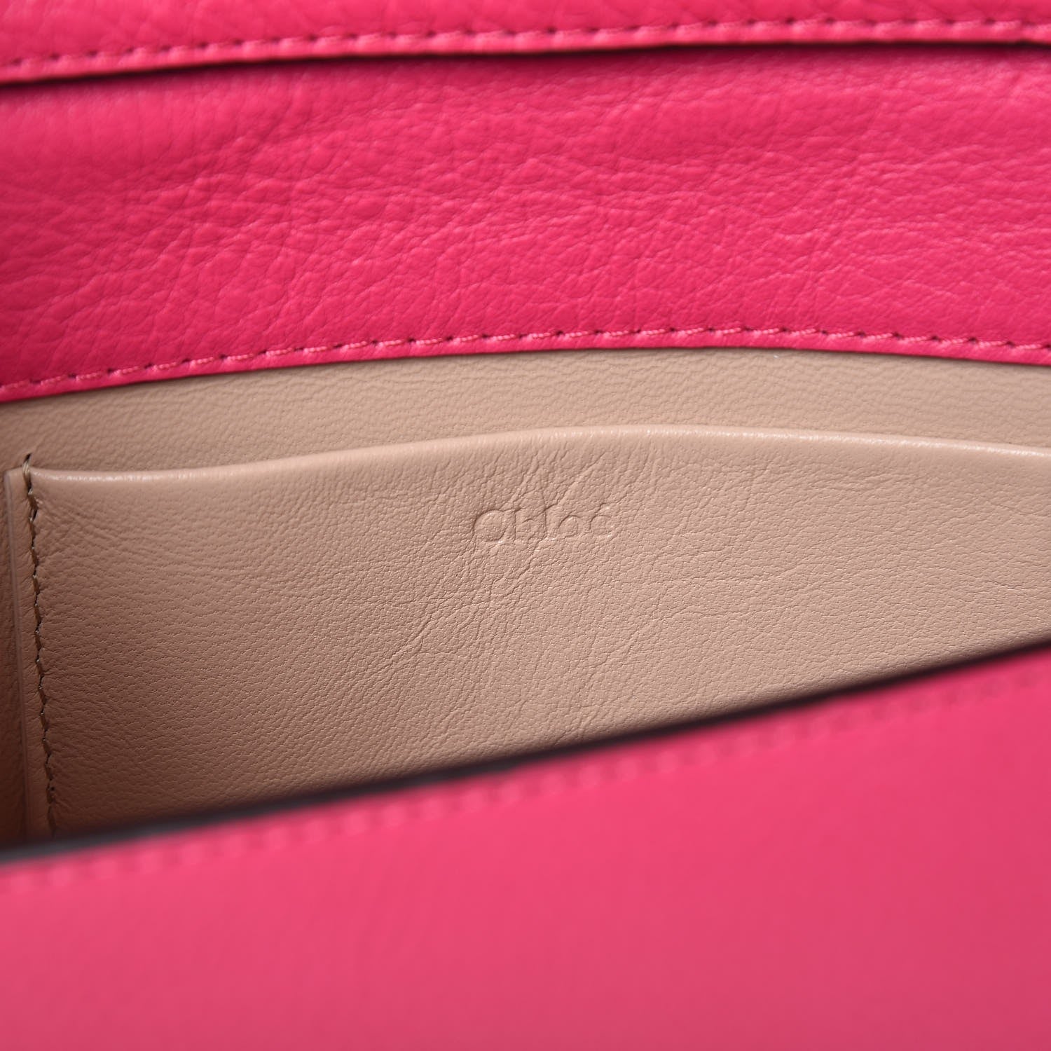 Chloe Calfskin Small Nile Bracelet Minaudiere Bag Fuchsia Rose 6 of 9