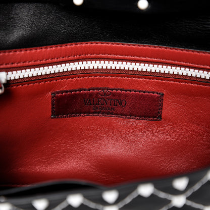 Valentino Garavani Lambskin Free Rockstud Spike Wallet On Chain Black 5 of 7