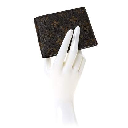 Louis Vuitton Monogram Mens Porte-Billets 3 Card Billfold Wallet 2 of 7
