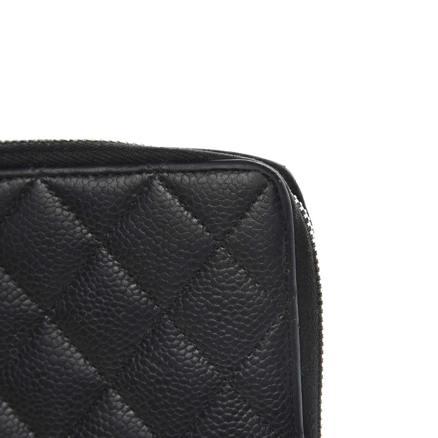 Chanel Caviar Quilted Large Gusset Zip Around Wallet Navy 12 of 14