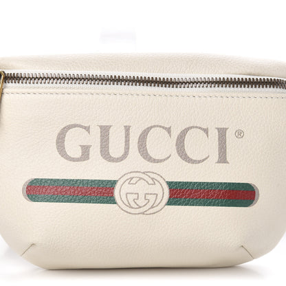 Gucci Grained Calfskin Small Logo Belt Bag White 10 of 10