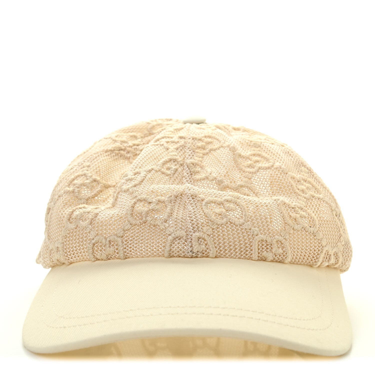 Gucci Mesh GG Monogram Shivali Baseball Hat M Cream Ivory 3 of 10