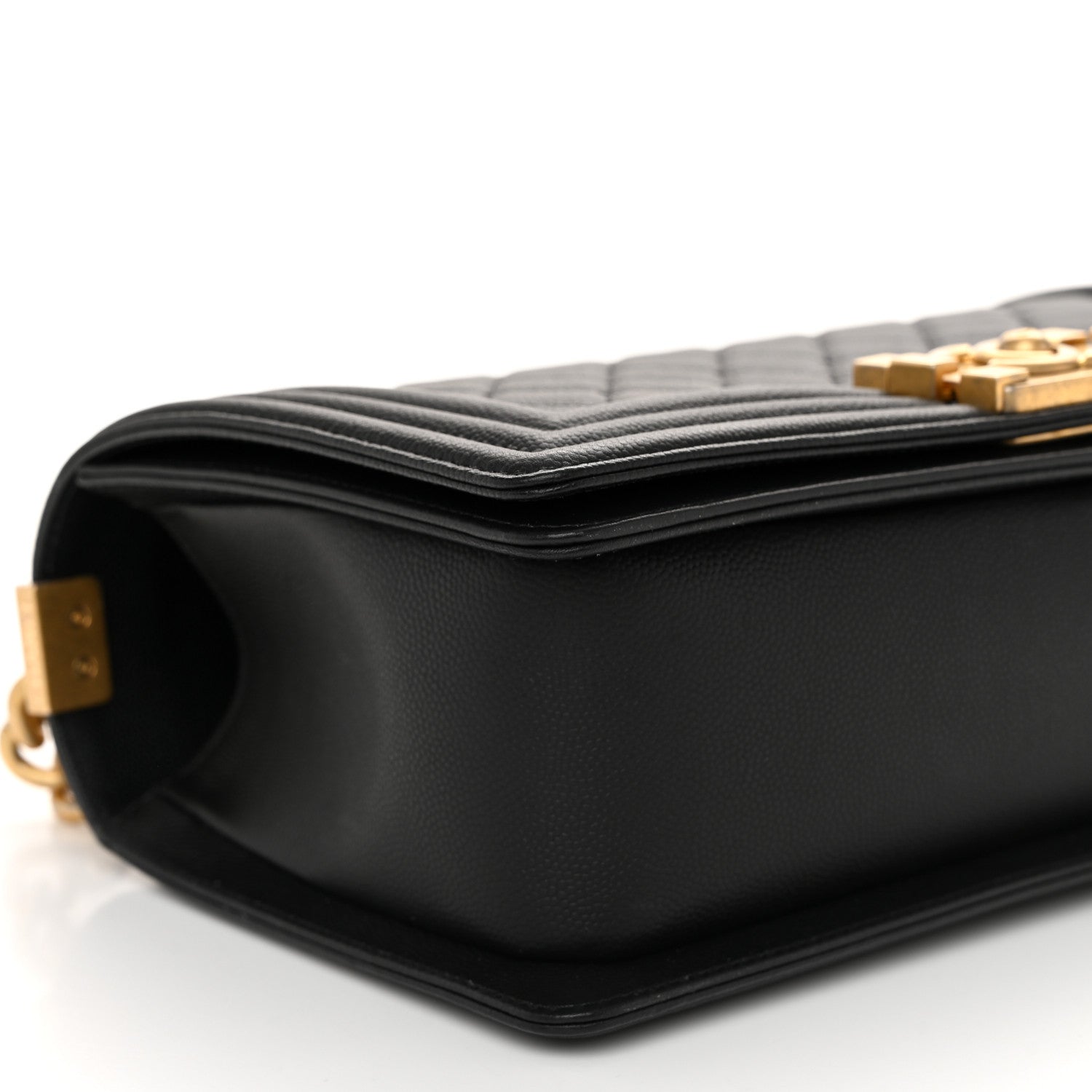 Chanel Caviar Quilted Medium Boy Flap Black 8 of 10