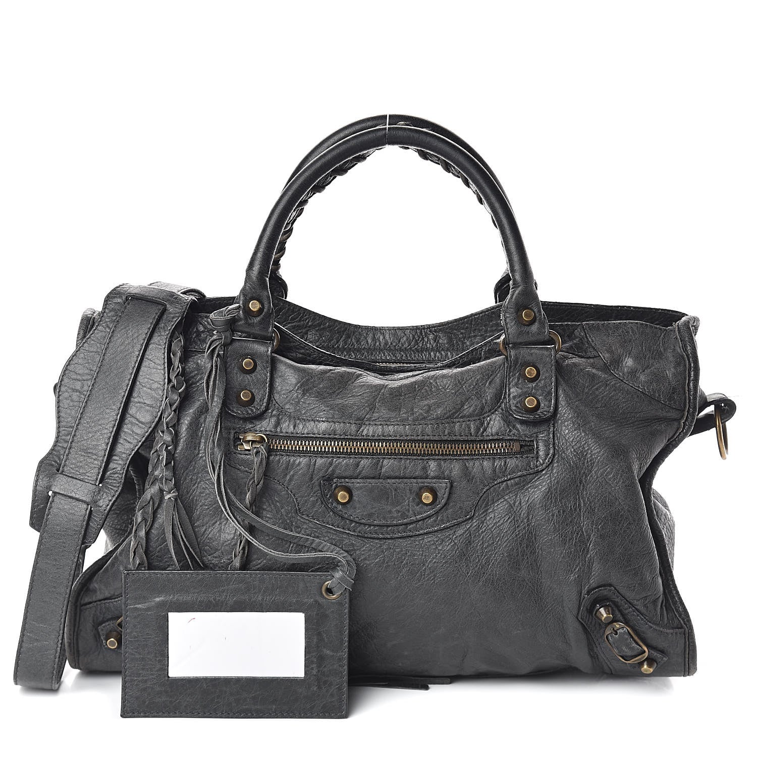 Balenciaga Agneau Classic Hardware City Anthracite 1 of 8