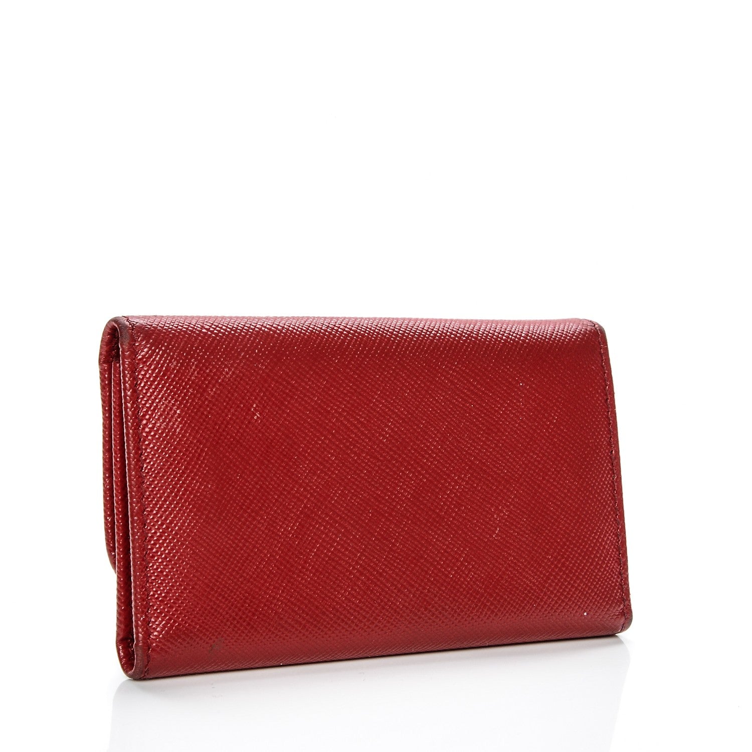 Prada Saffiano Metal 6 Key Holder Fuoco 3 of 8