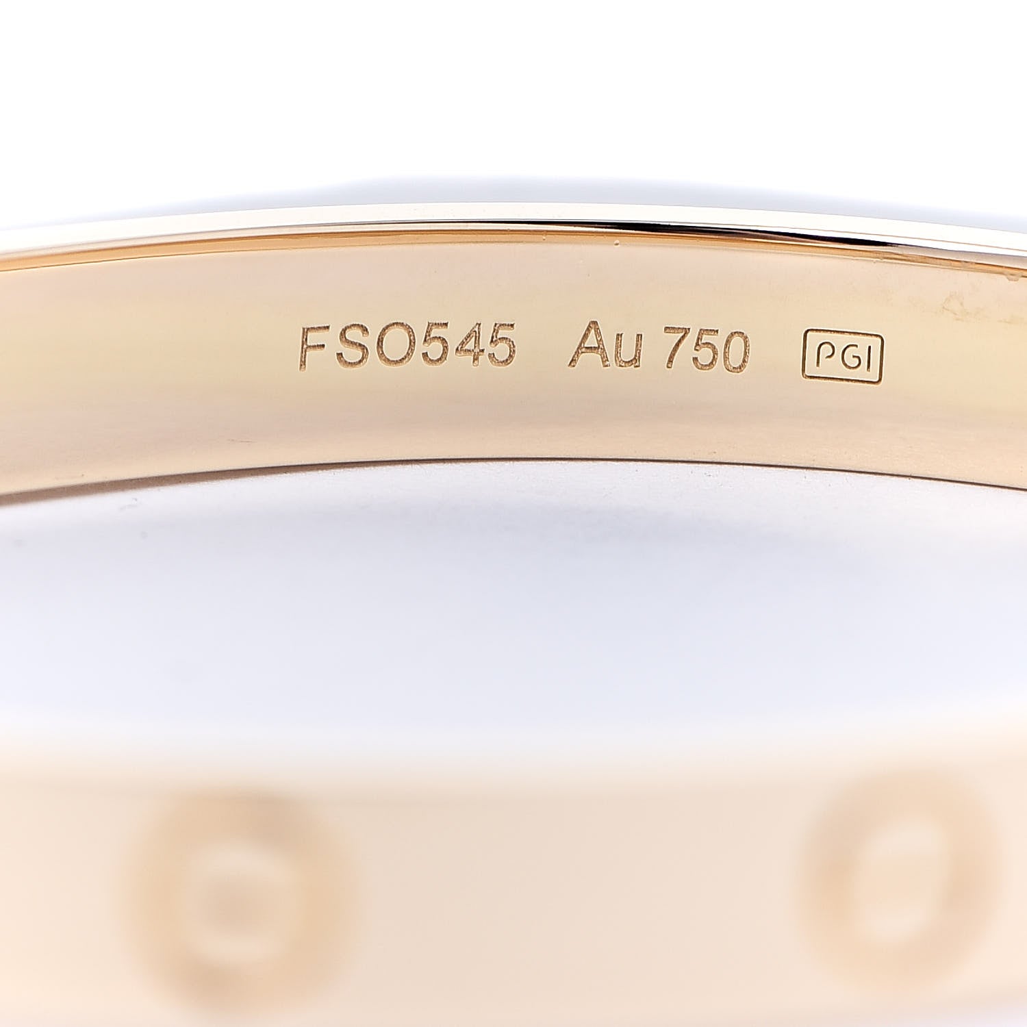 Cartier 18K Yellow Gold LOVE Bracelet 17 4 of 7