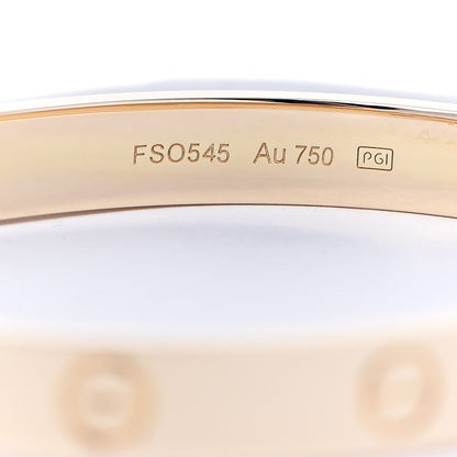 Cartier 18K Yellow Gold LOVE Bracelet 17 4 of 7