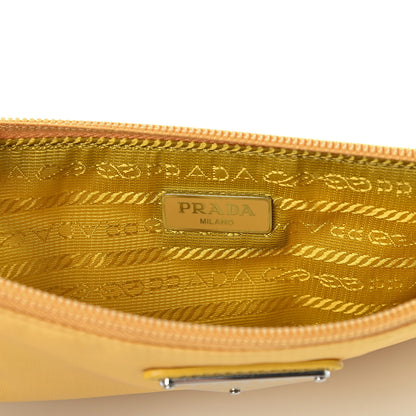 Prada Tessuto Nylon Saffiano Wristlet Mimosa 6 of 7