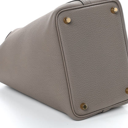 Hermes Taurillon Clemence Picotin Lock 18 PM Gris Asphalte 9 of 11