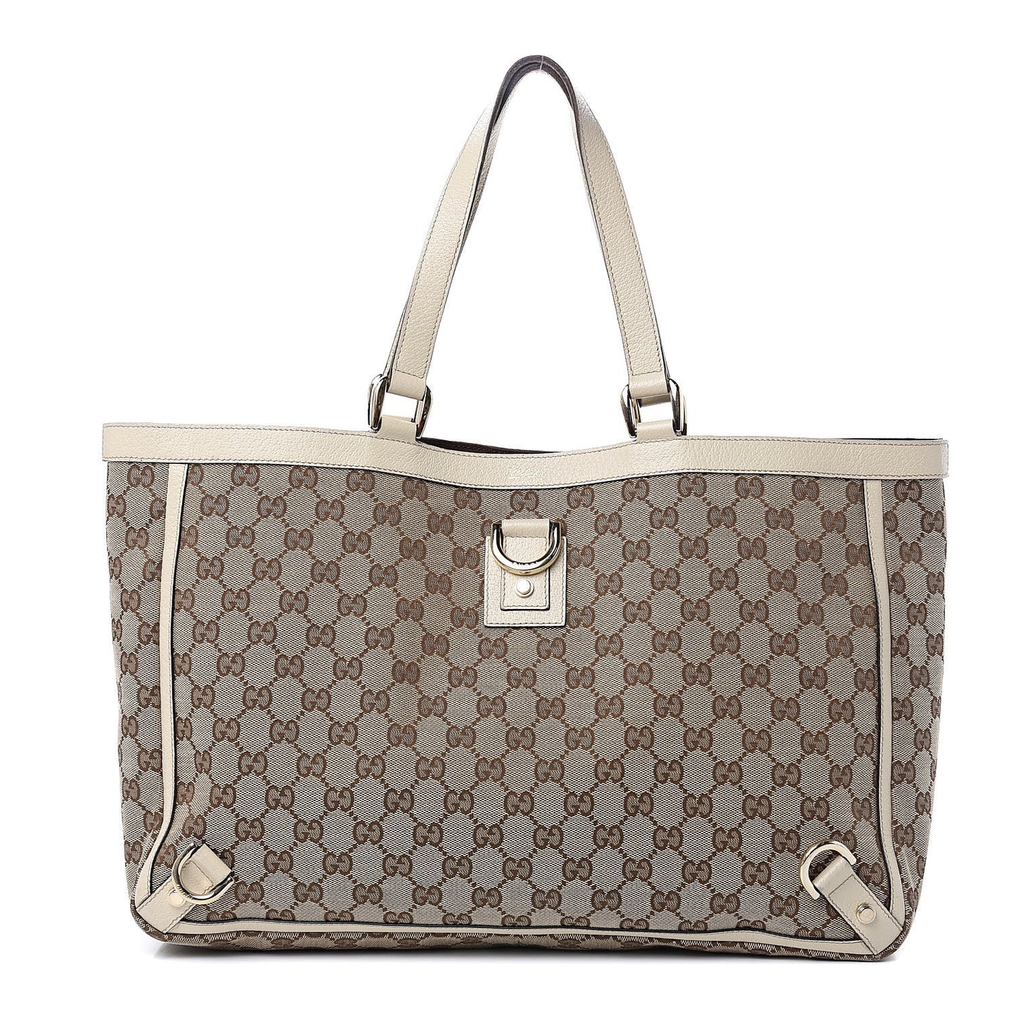 Monogram Large Abbey Tote Off White