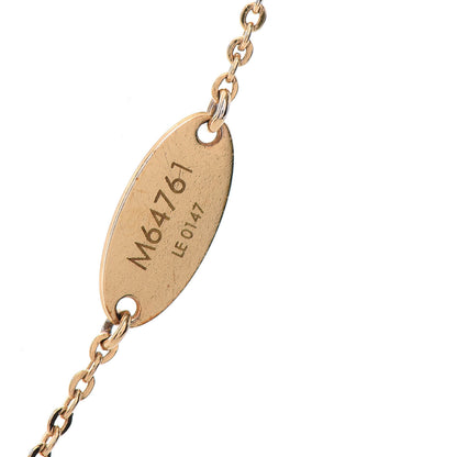 Louis Vuitton Swarovski Crystal Lady Lucky Damier Supple Bracelet Gold 4 of 6