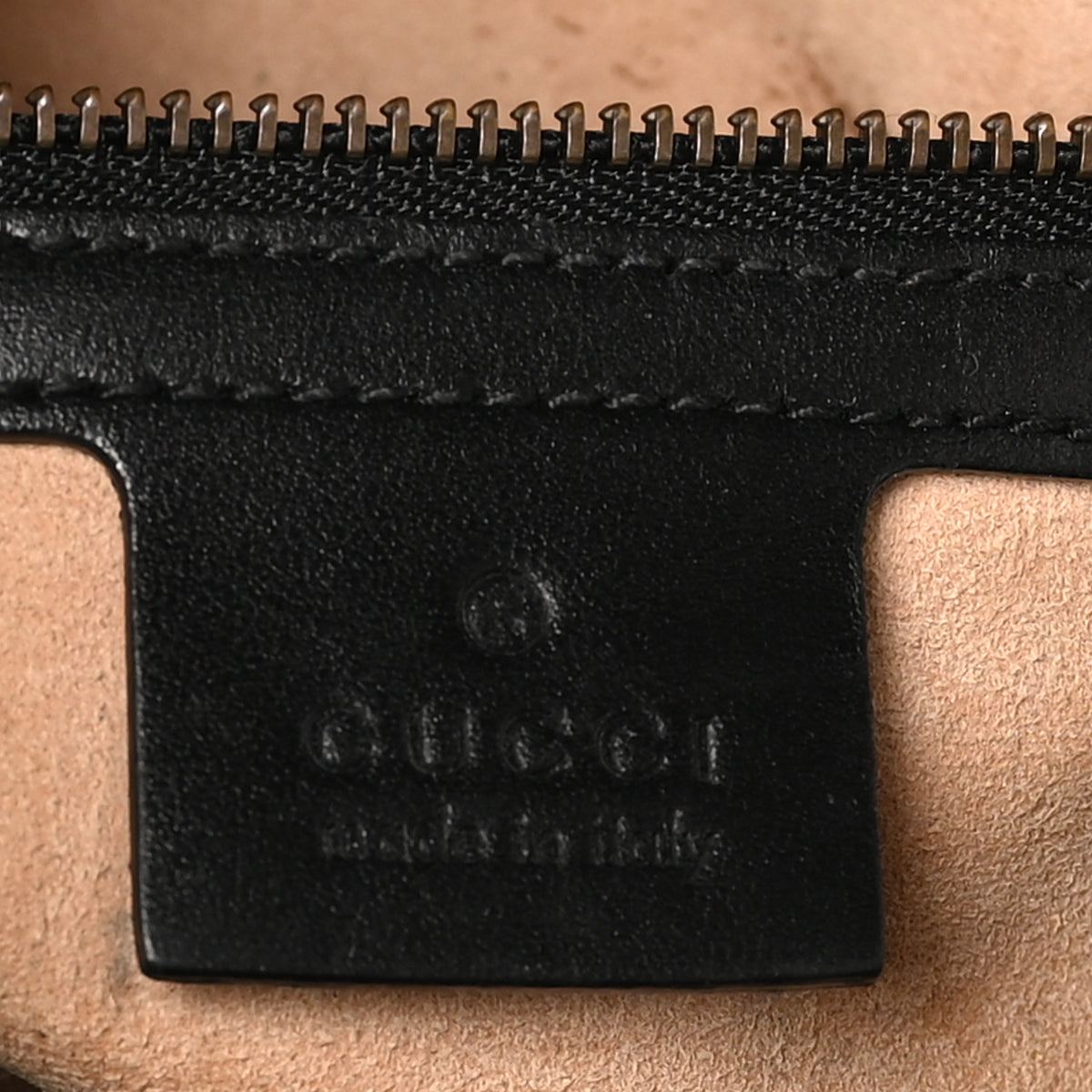 Gucci Calfskin Matelasse Small GG Marmont Shoulder Bag Black 6 of 11
