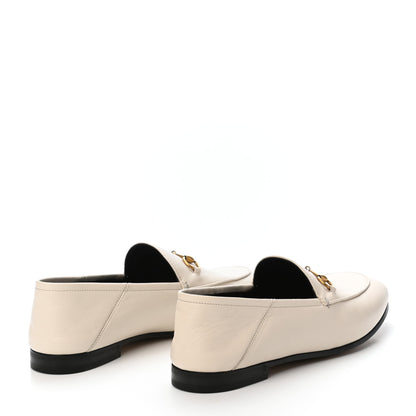 Gucci Lambskin Womens Brixton Horsebit Loafers 40.5 Mystic White 4 of 9